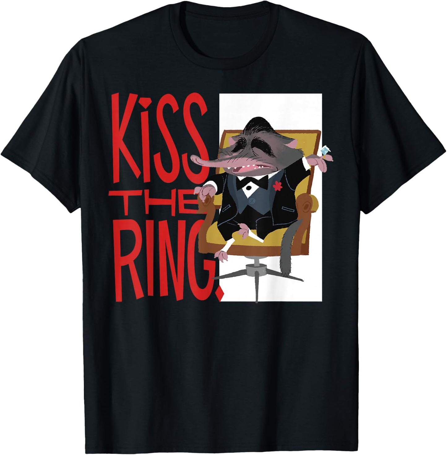Disney Zootopia Kiss The Ring Graphic T-Shirt - T-Shirt | Black
