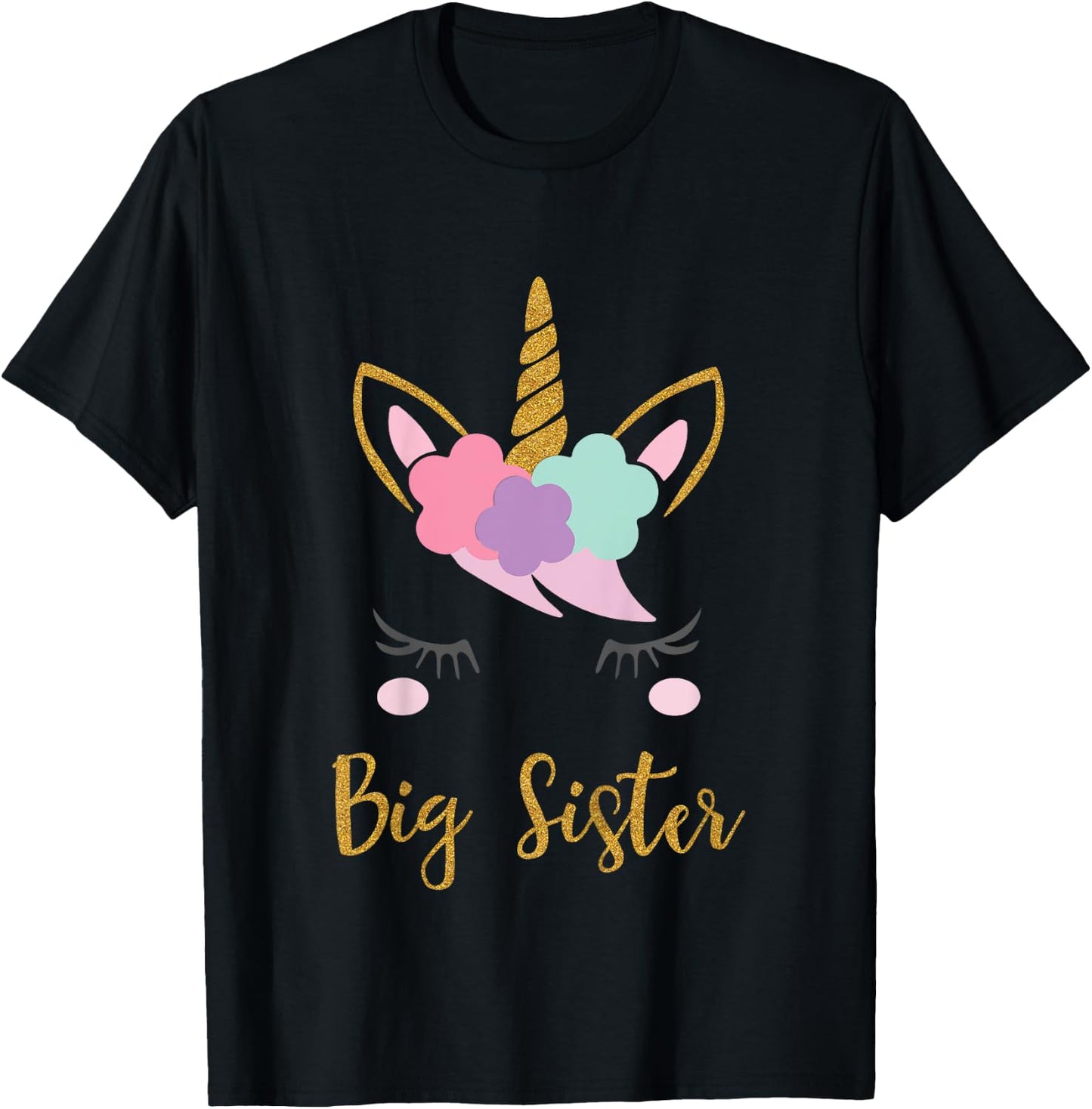 Kids Unicorn Big Sister Shirt I'm Going to be a Big Sister T-Shirt - T-Shirt | Black