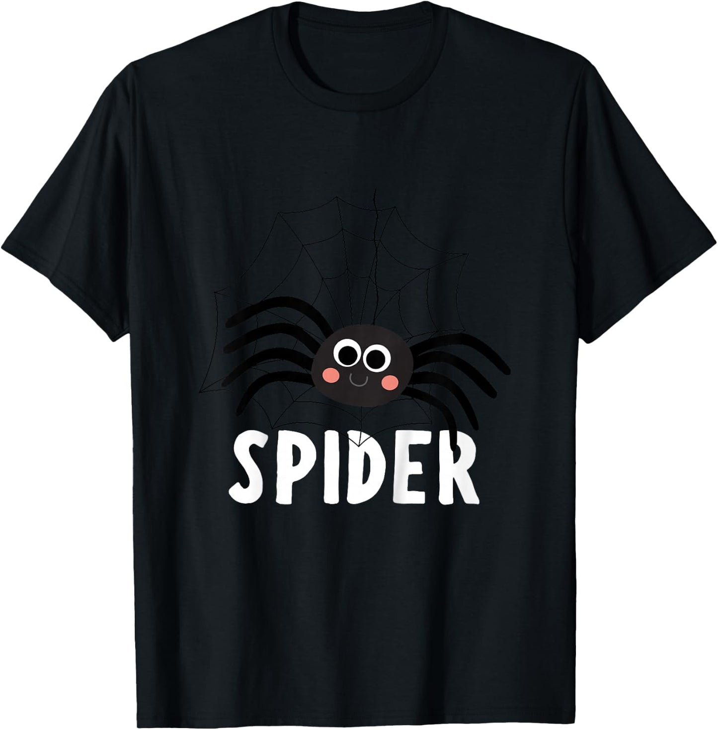 Spider Shirt for Boys Or Girls | Cute Spider Gift T-Shirt - T-Shirt | Black
