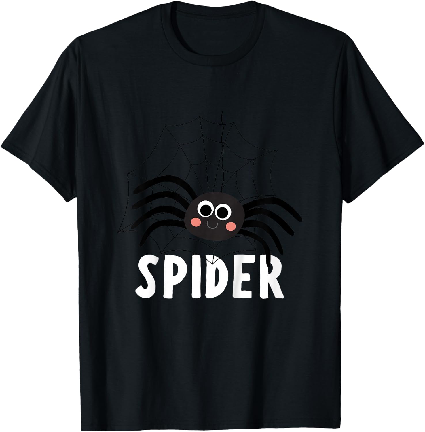 Spider Shirt for Boys Or Girls | Cute Spider Gift T-Shirt - T-Shirt | Black