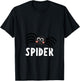 Spider Shirt for Boys Or Girls | Cute Spider Gift T-Shirt - T-Shirt | Black