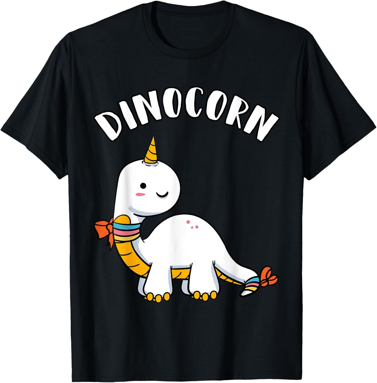 Dinocorn Dinosaur Unicorn Dinosaur Lovers Unicorn T-Shirt - T-Shirt | Black