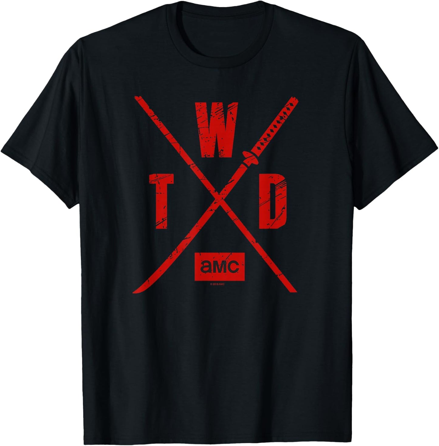 Walking Dead TWD Season X Logo , -Adults, Black, Small, Short Sleeve T-Shirt - T-Shirt | Black