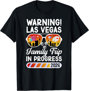 Las Vegas Family Trip in Progress 2026 Las Vegas Vacation T-Shirt - T-Shirt | Black