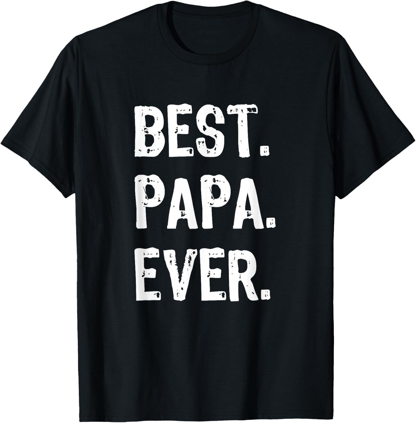 Best Papa Ever Funny Cool T-Shirt - T-Shirt | Black