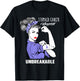 Stomach Cancer Awareness Stomach Cancer Warrior Unbreakable T-Shirt - T-Shirt | Black