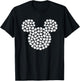 Disney Mickey Mouse White 4-Leaf Clovers St. Patrick's Day T-Shirt - T-Shirt | Black