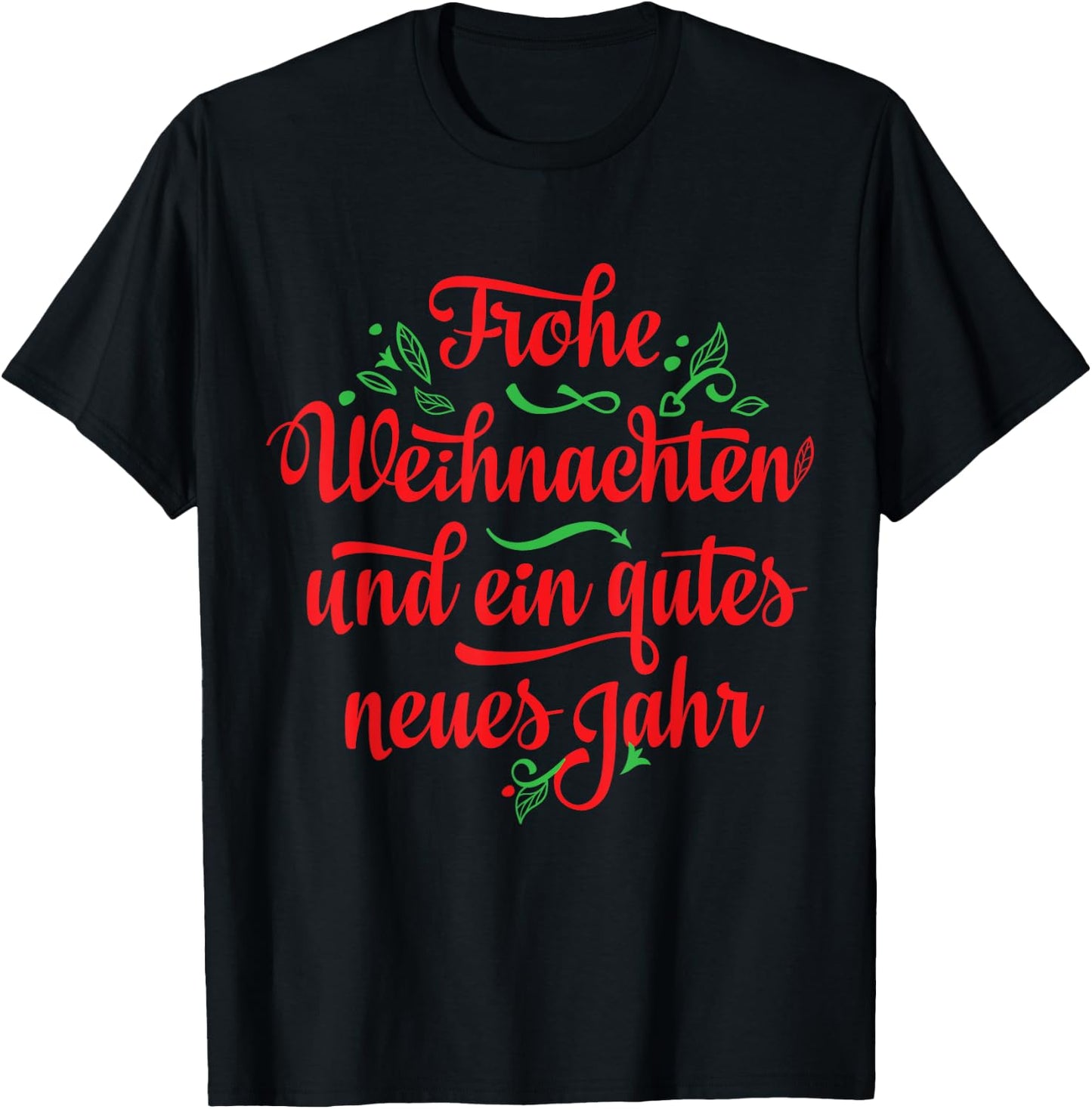 Frohe Weihnachten Austrian Christmas T-Shirt - T-Shirt | Black