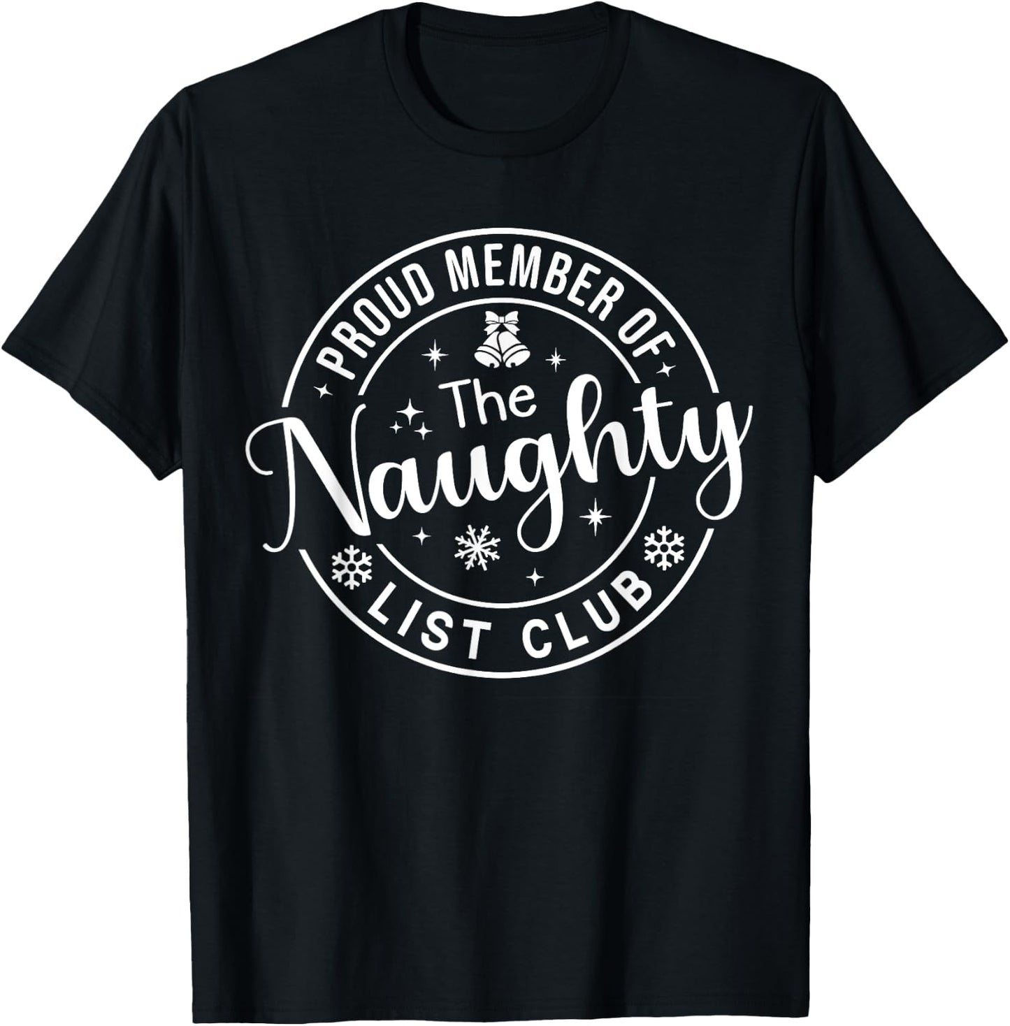 Kids Christmas Proud Member Of The Naughty List Club Toddler T-Shirt - T-Shirt | Black