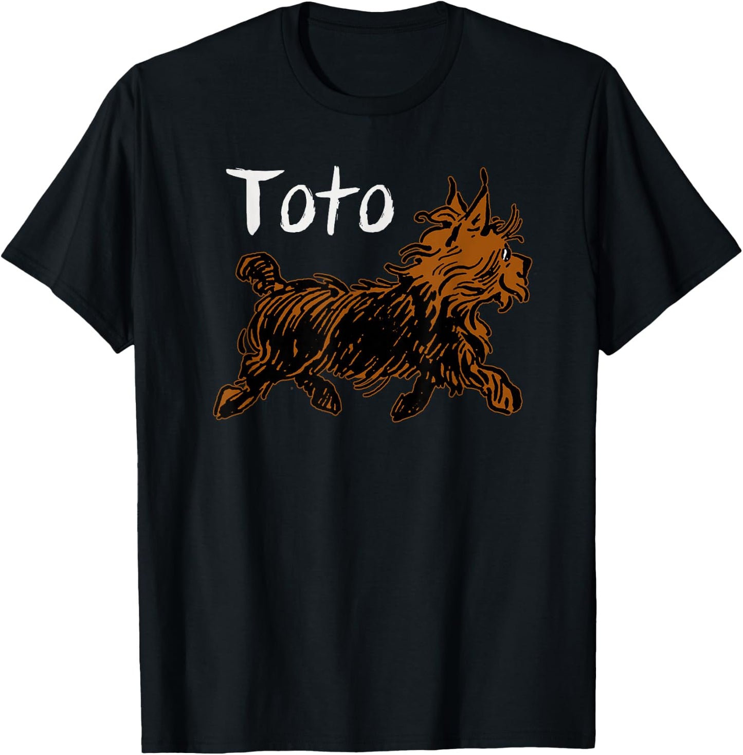 Vintage Oz Toto the Dog Shirt Art -Toto Wizard of Oz Toto T-Shirt - T-Shirt | Black