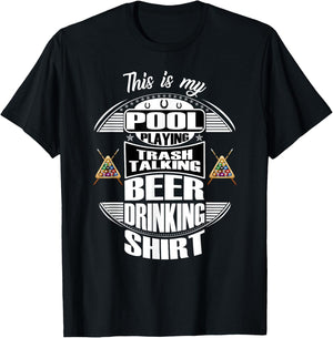 Billiards 8 Ball Pool Player Sarcasm Novelty Humor T-Shirt - T-Shirt | Black