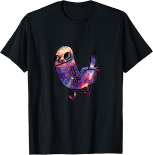 Cosmic Galaxy Dickbutt | Dickbutt Dank Meme Shirt T-Shirt - T-Shirt | Black