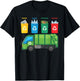 Recycling Trash Truck Funny Kids Garbage Bin Truck T-Shirt - T-Shirt | Black