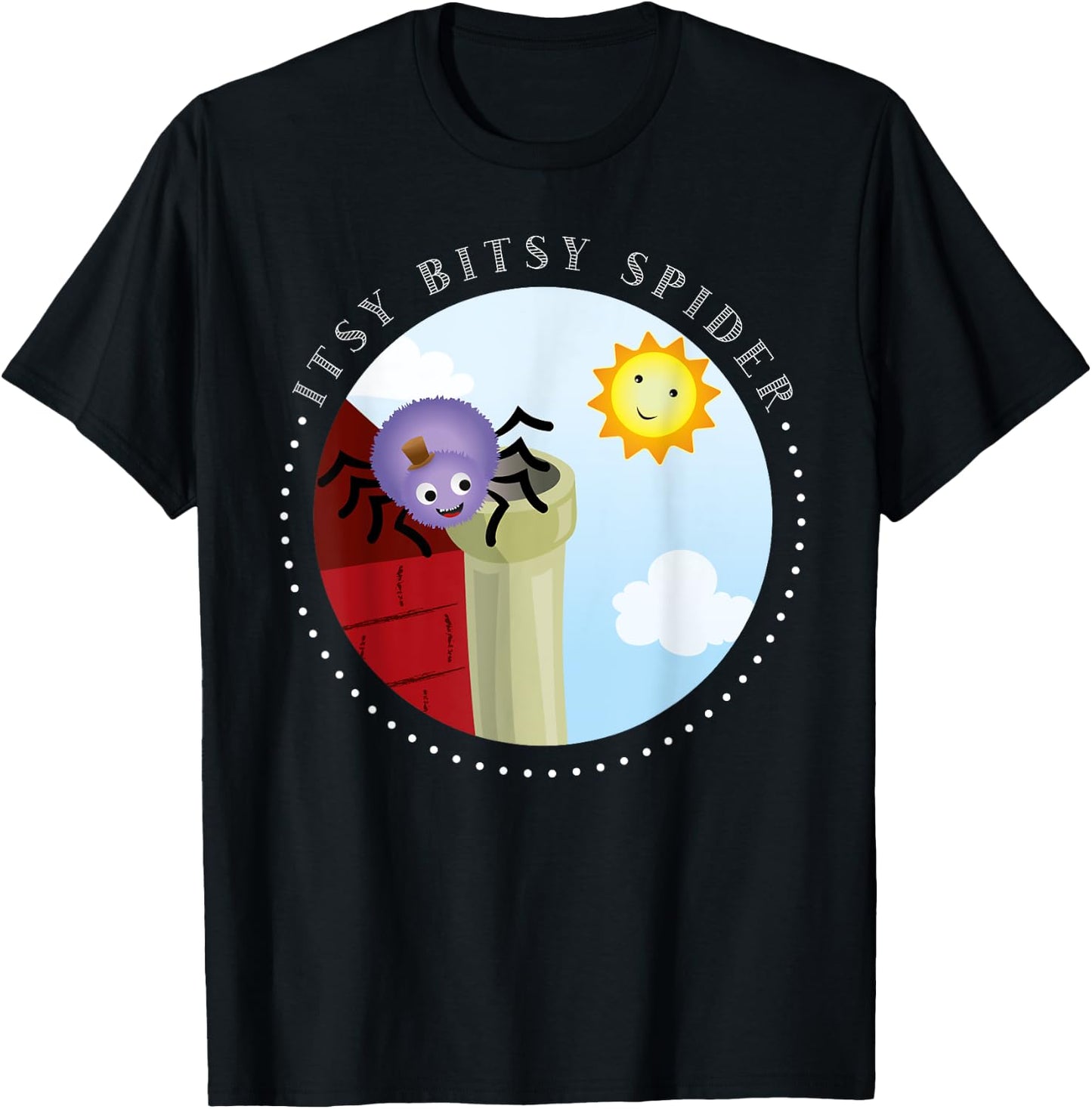 Itsy Bitsy Spider unique Nursery Rhymes Toddler T-Shirt - T-Shirt | Black