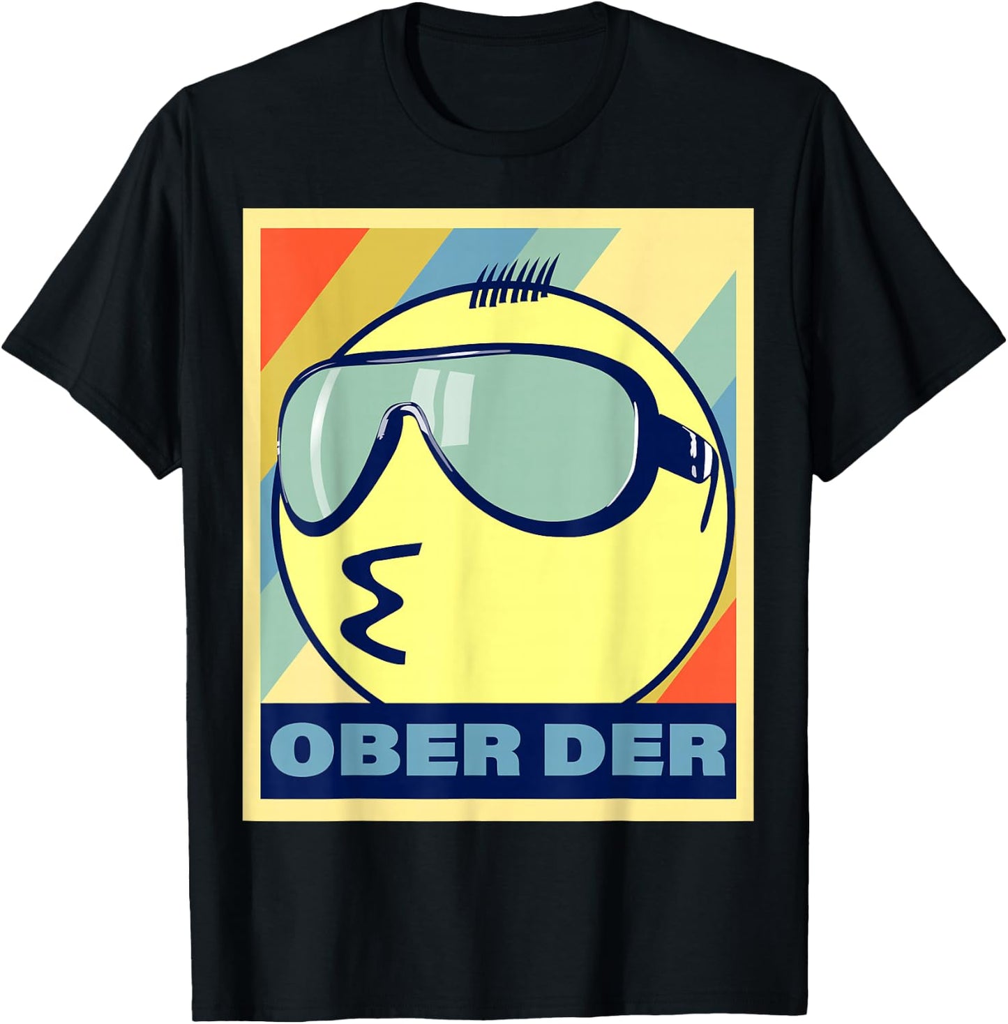 Filipino Emoticon Ober Der Philippine Lips Pointing T-Shirt - T-Shirt | Black