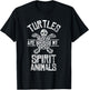 Turtles Are My Spirit Animal Vintage T-Shirt - T-Shirt | Black
