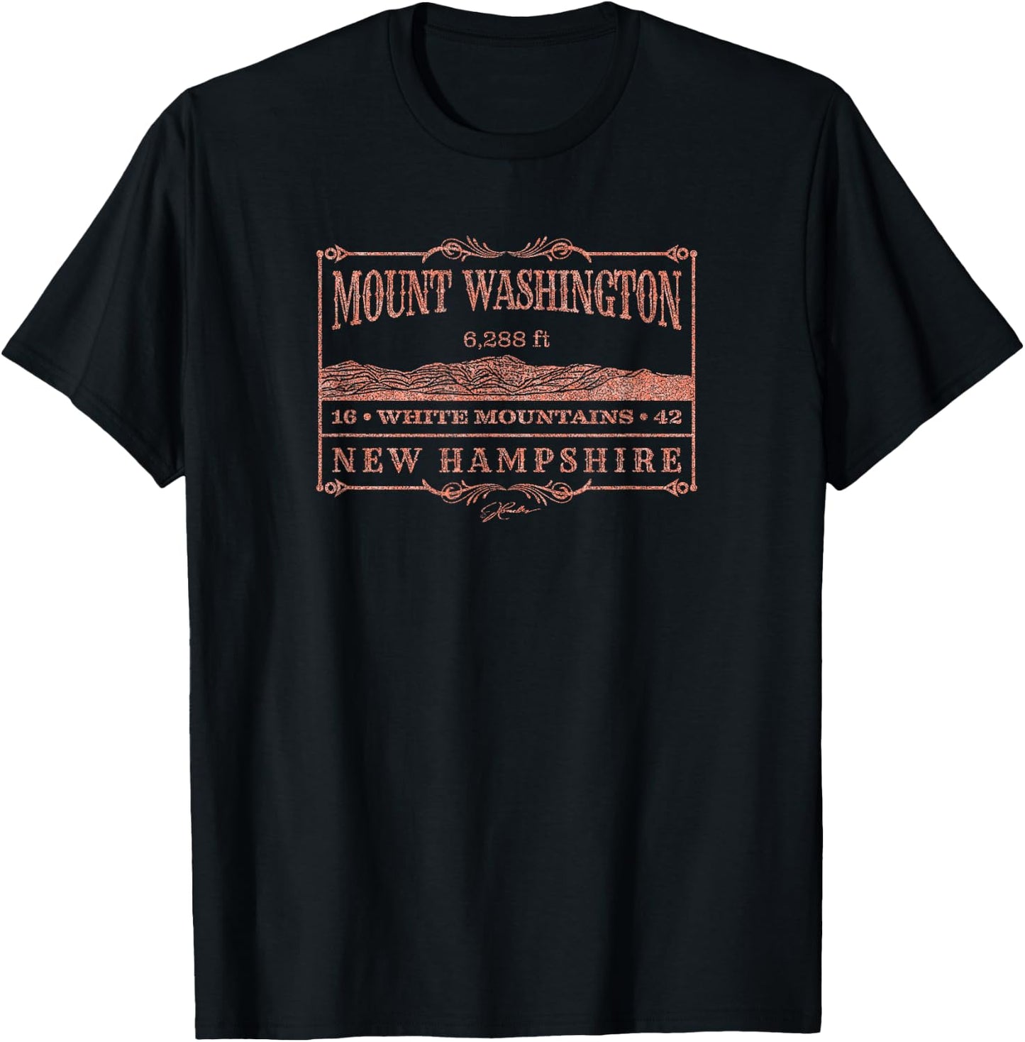 JCombs: Mount Washington, White Mountains, NH T-Shirt - T-Shirt | Black