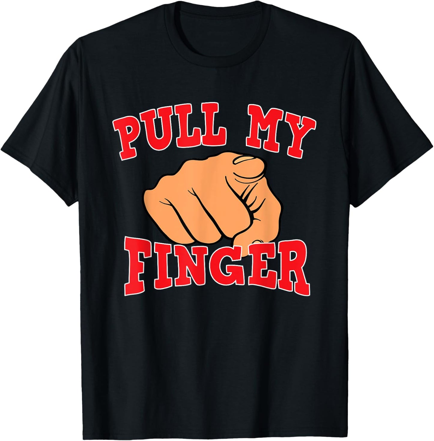 Funny Old Man Pull My Finger Classic Joke T-Shirt - T-Shirt | Black