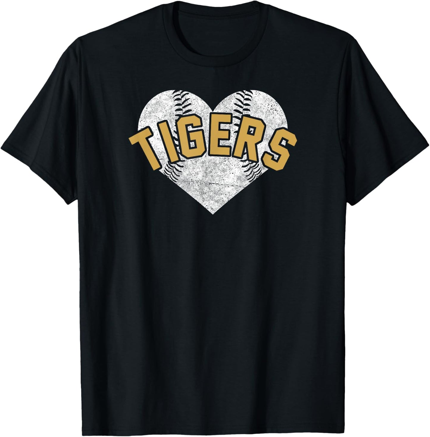 Tigers Baseball Softball High School Team Mascot Mom T-Shirt - T-Shirt | Black