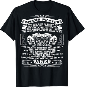 Biker's Prayer T-Shirt - T-Shirt | Black