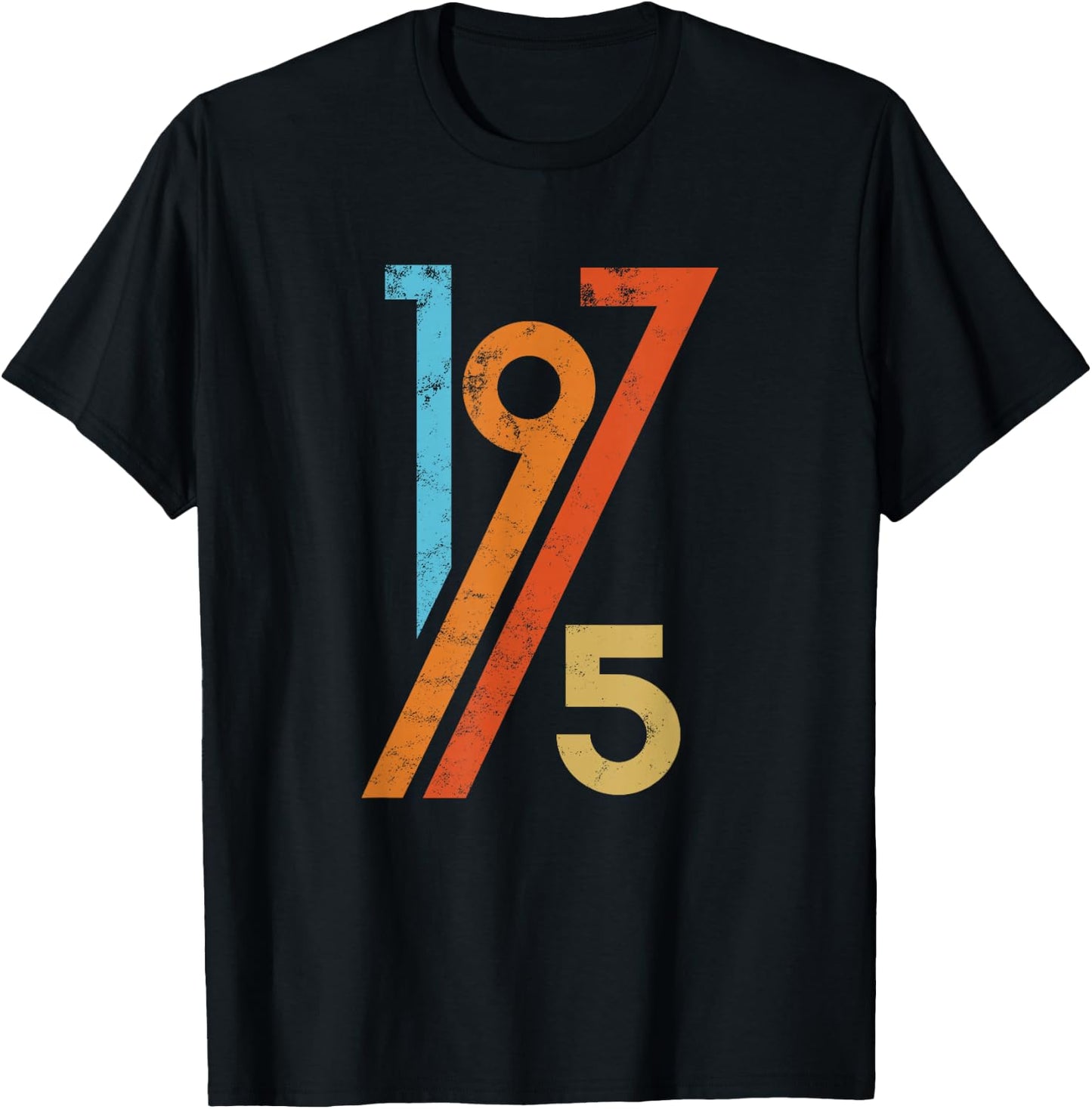 Birthday Vintage 70s Style 1975 T-Shirt - T-Shirt | Black