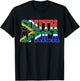 South Africa T Shirt African Country Flag Gift Patriotic T-Shirt - T-Shirt | Black