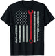 American flag mechanic wrench shirt patriotic design T-Shirt - T-Shirt | Black