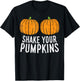 Shake Your Pumpkins Matching Couple Halloween Costume Girls T-Shirt - T-Shirt | Black