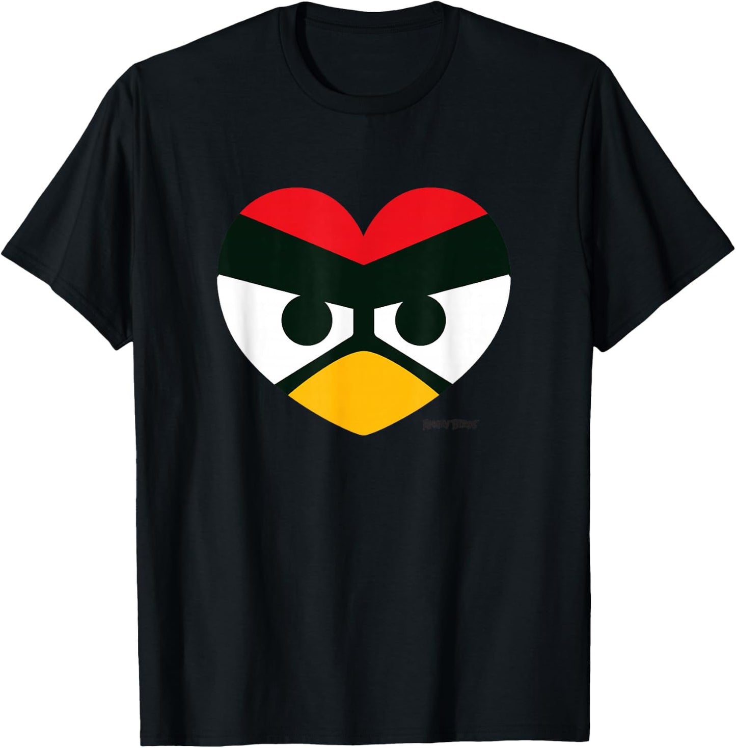 Angry Birds Red Heart Official Merchandise T-Shirt - T-Shirt | Black