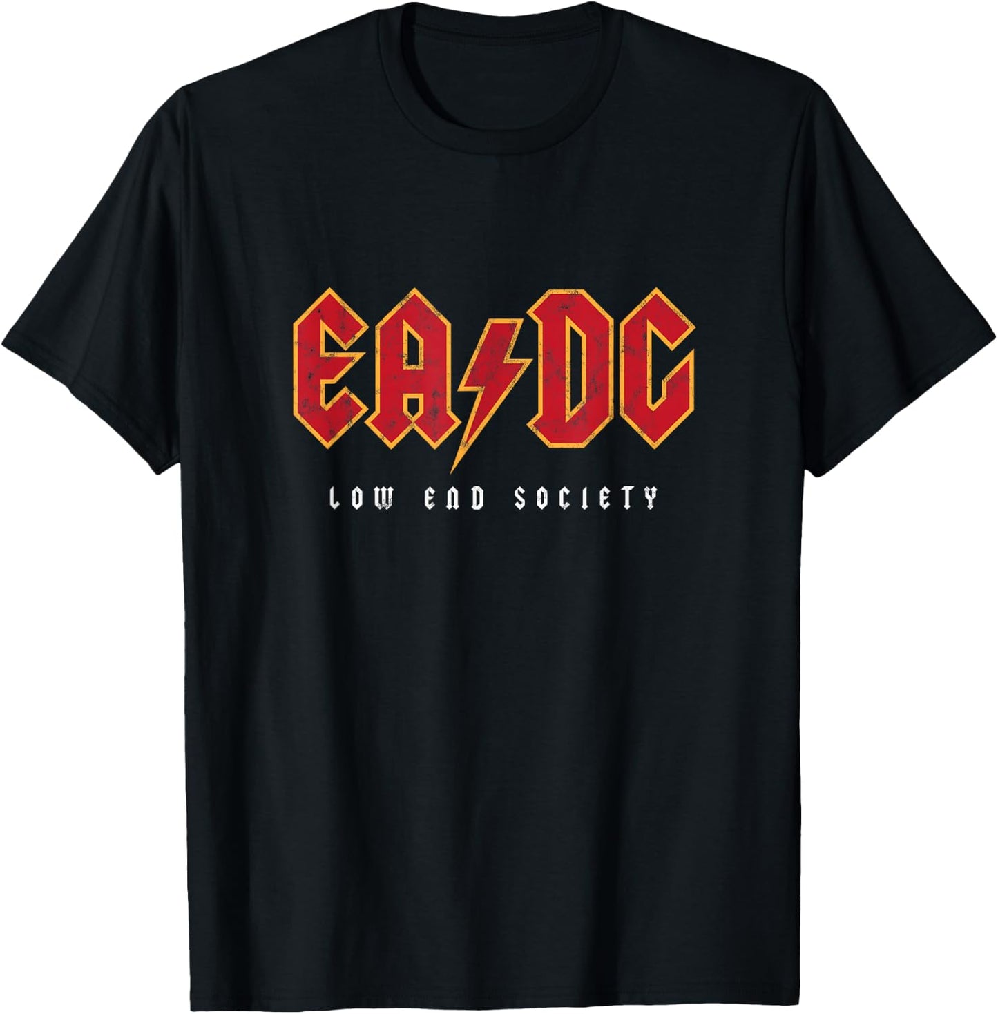 Low End Society Bass Player's Bass Guitar EADG Strings T-Shirt - T-Shirt | Black
