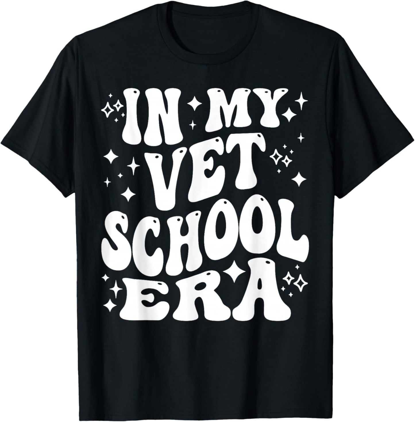 in My Vet School Era, Funny Future Veterinarian, Vet Student T-Shirt - T-Shirt | Black
