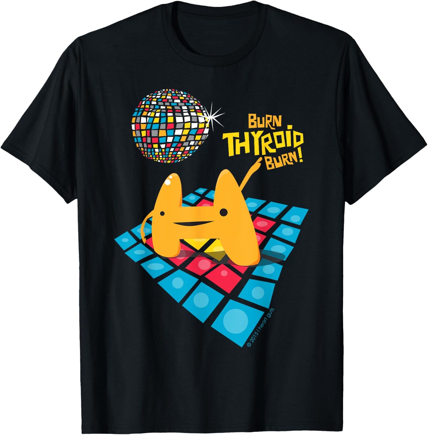 Cute Thyroid - Thyroid Removed Surgery Disease Funny Humor T-Shirt - T-Shirt | Black