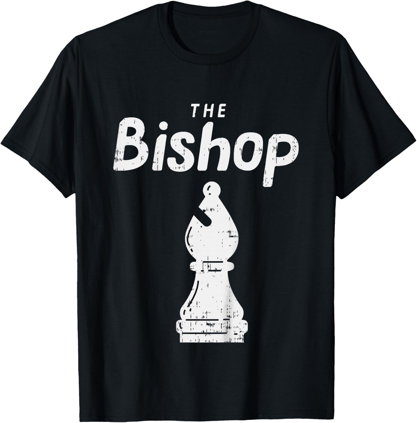 Kids Chess Piece The Bishop Shirt Halloween Matching Costume T-Shirt - T-Shirt | Black