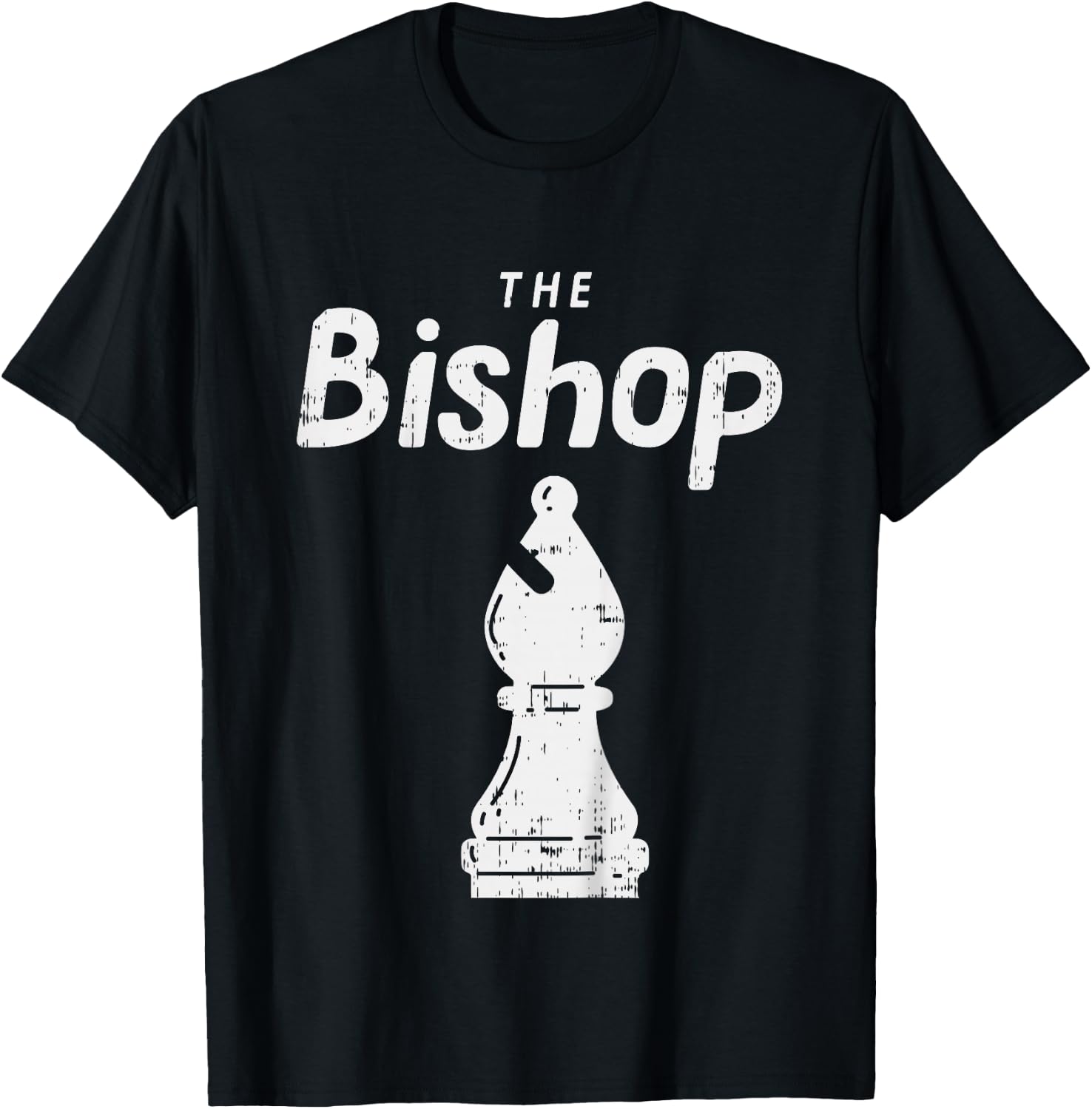Kids Chess Piece The Bishop Shirt Halloween Matching Costume T-Shirt - T-Shirt | Black