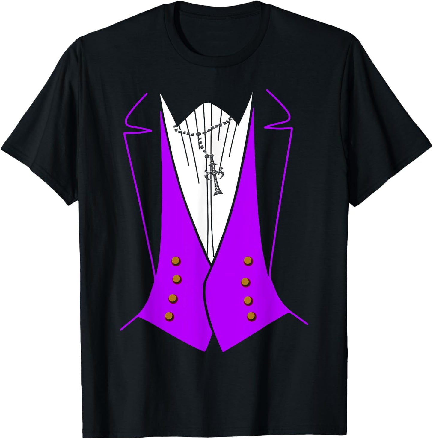 Dracula Halloween Tuxedo Costume Funny Party T-Shirt - T-Shirt | Black