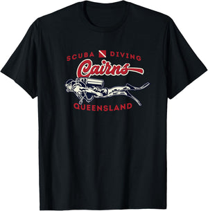 Cairns Queensland Australia Scuba Diver T-Shirt - T-Shirt | Black