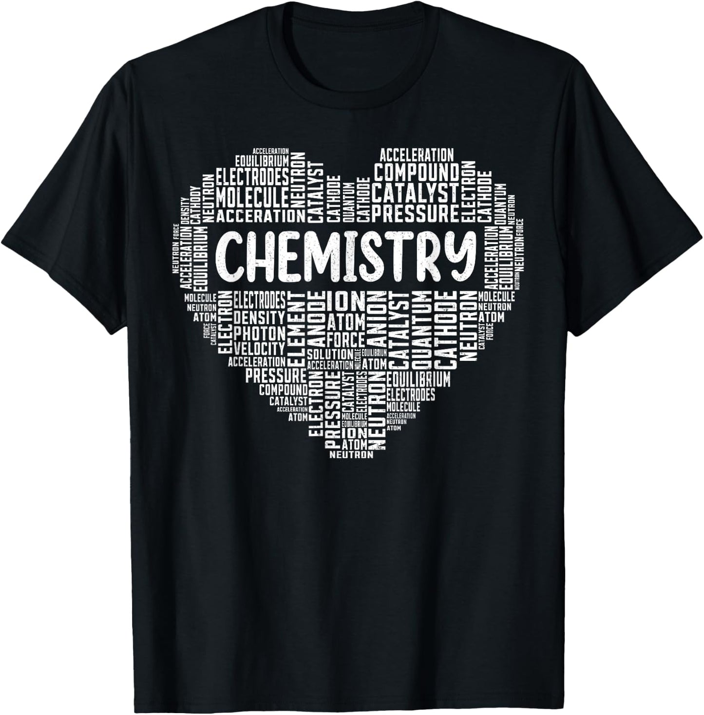 Funny Chemistry Word Cloud Chemist Student Chemistry Teacher T-Shirt - T-Shirt | Black