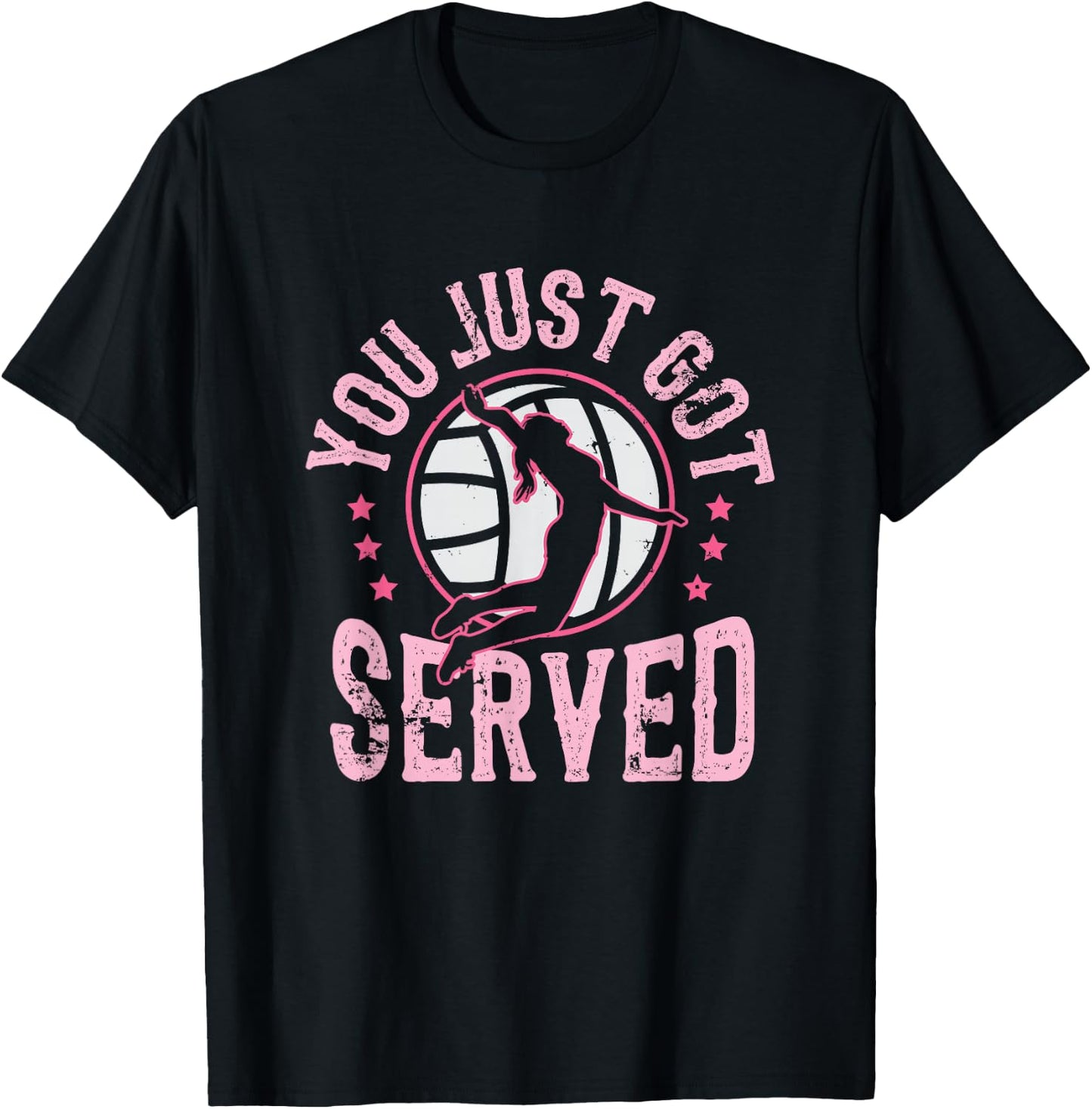 You Just Got Served Volleyball Beach Volleyball Women Girls Kids T-Shirt - T-Shirt | Black
