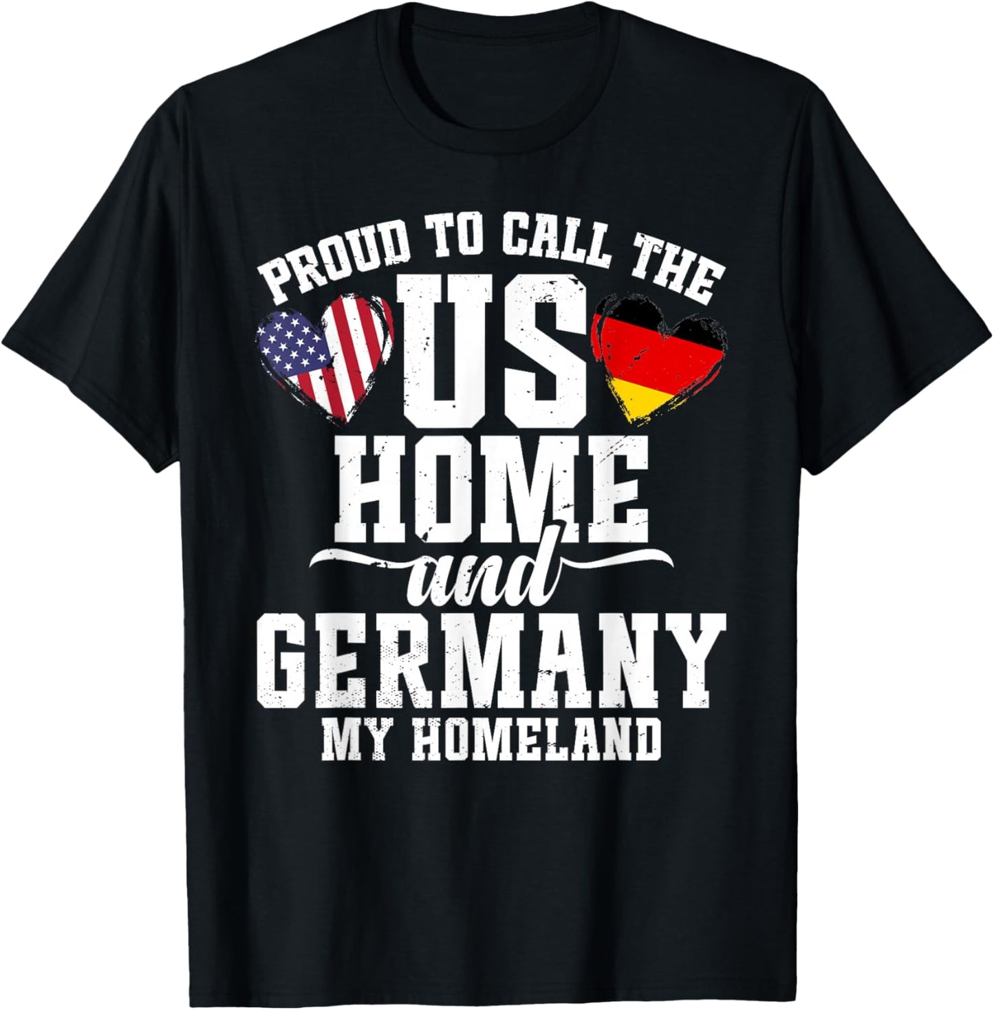German Outfit & Women Uniform US Flag Germany T-Shirt - T-Shirt | Black