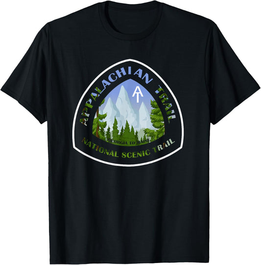Appalachian Trail Scenic Mountain Views T-Shirt - T-Shirt | Black