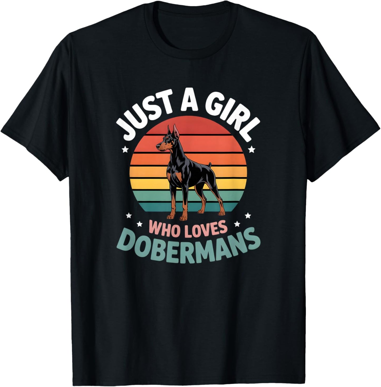 Girls Doberman T-Shirt - T-Shirt | Black