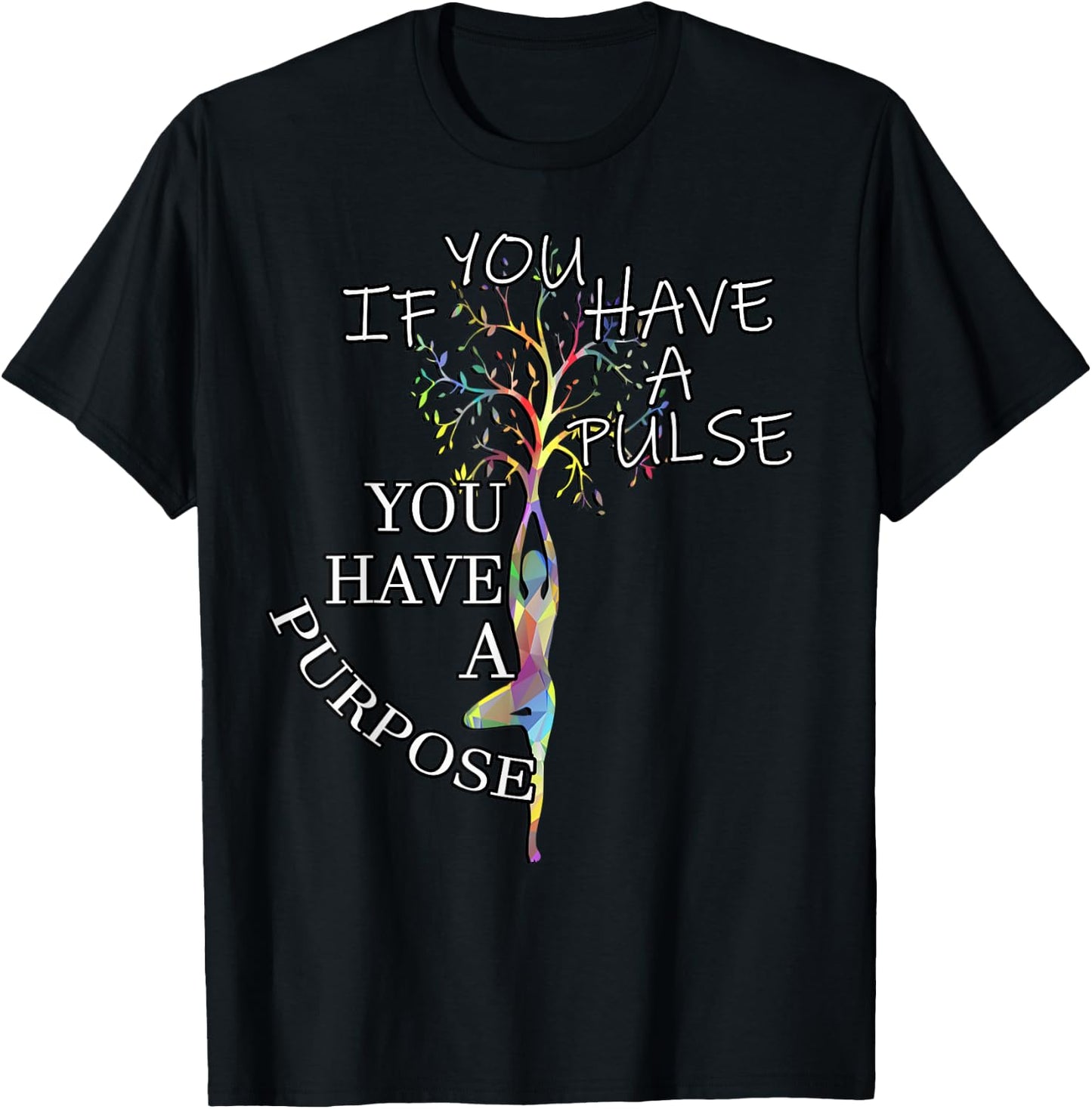 Inspirational Quotes Graphic Motivational Yoga Gift T-Shirt - T-Shirt | Black