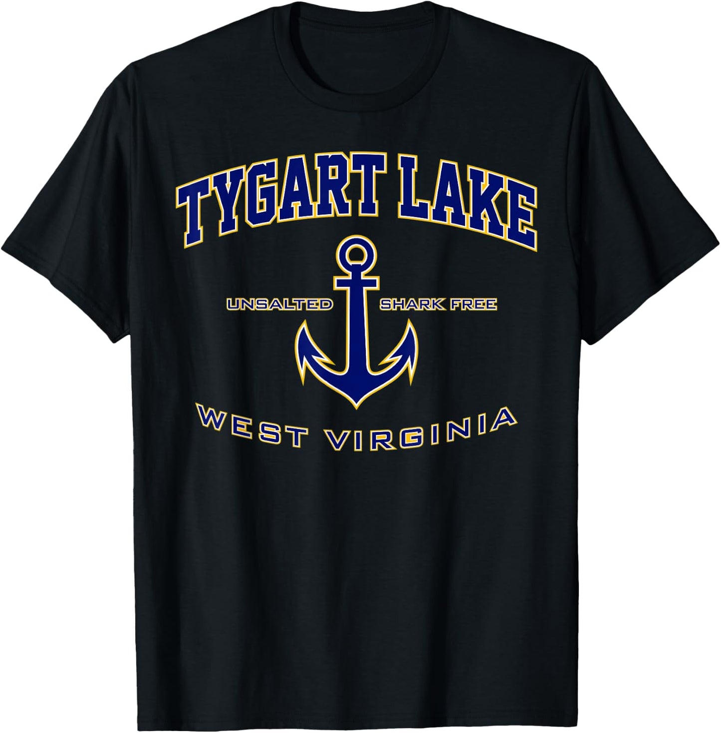 Tygart Lake WV Shirt , Men, Girls & Boys T-Shirt - T-Shirt | Black