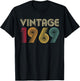 56th Birthday 1969 Vintage Men Women 56 Years Old T-Shirt - T-Shirt | Black