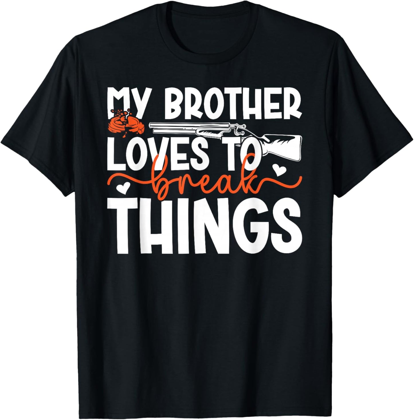 Trap Shooting Sister Funny Trap Shooting Sis T-Shirt - T-Shirt | Black