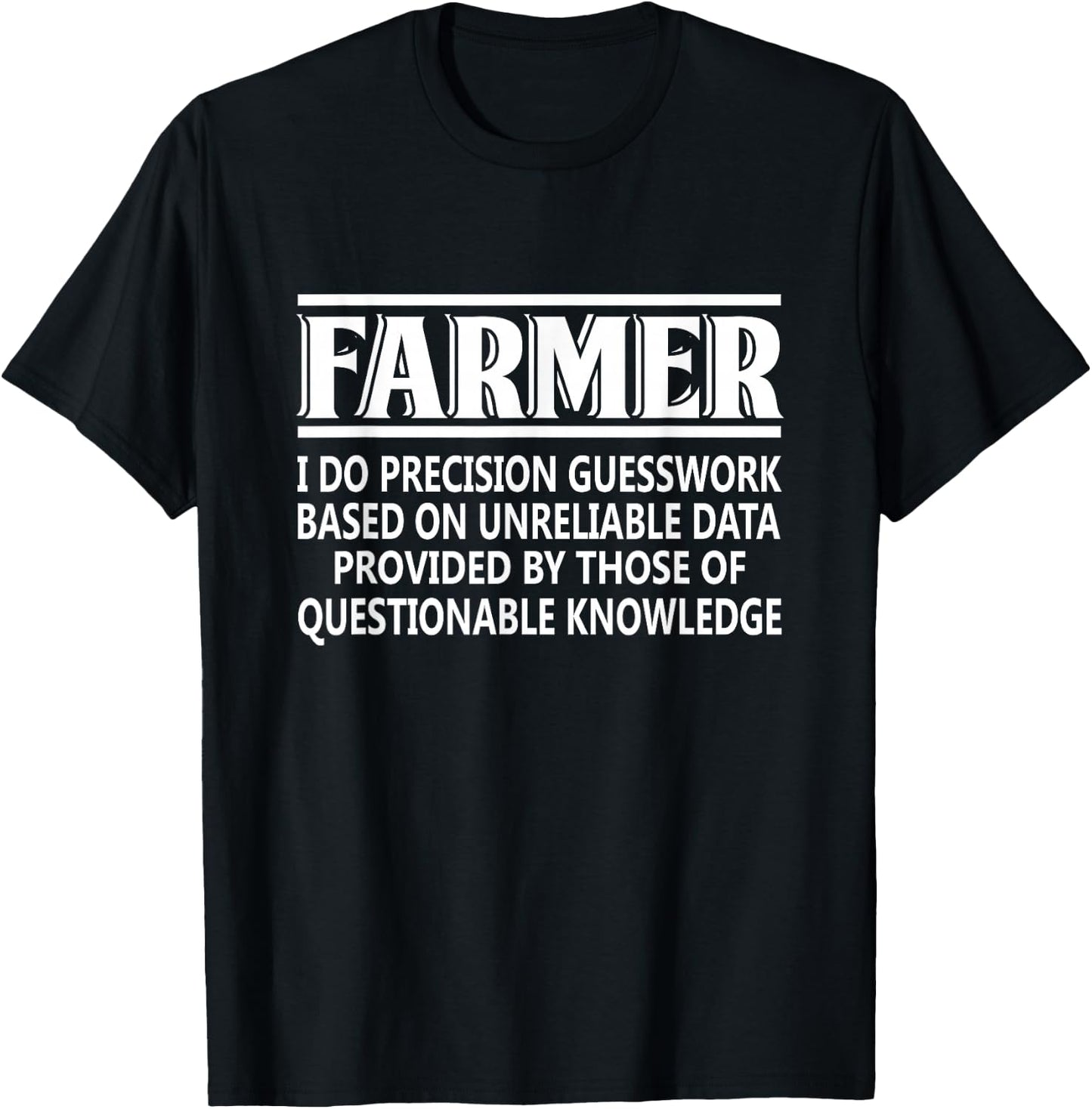 Farmer Definition Funny Farming Gift T-Shirt - T-Shirt | Black