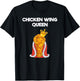 Funny Chicken Wing Fan - Queen T-Shirt - T-Shirt | Black