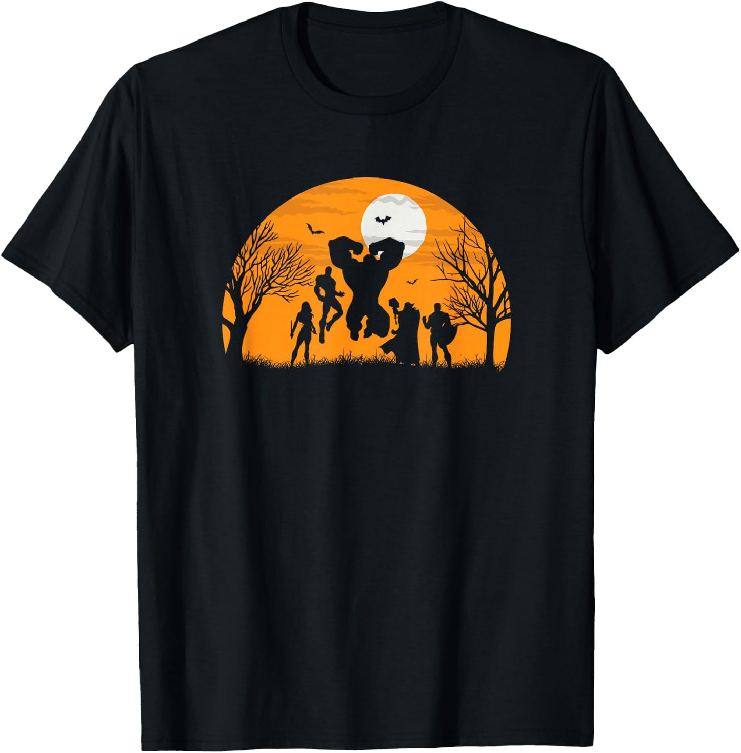 Marvel Avengers Silhouette Halloween T-Shirt - T-Shirt | Black