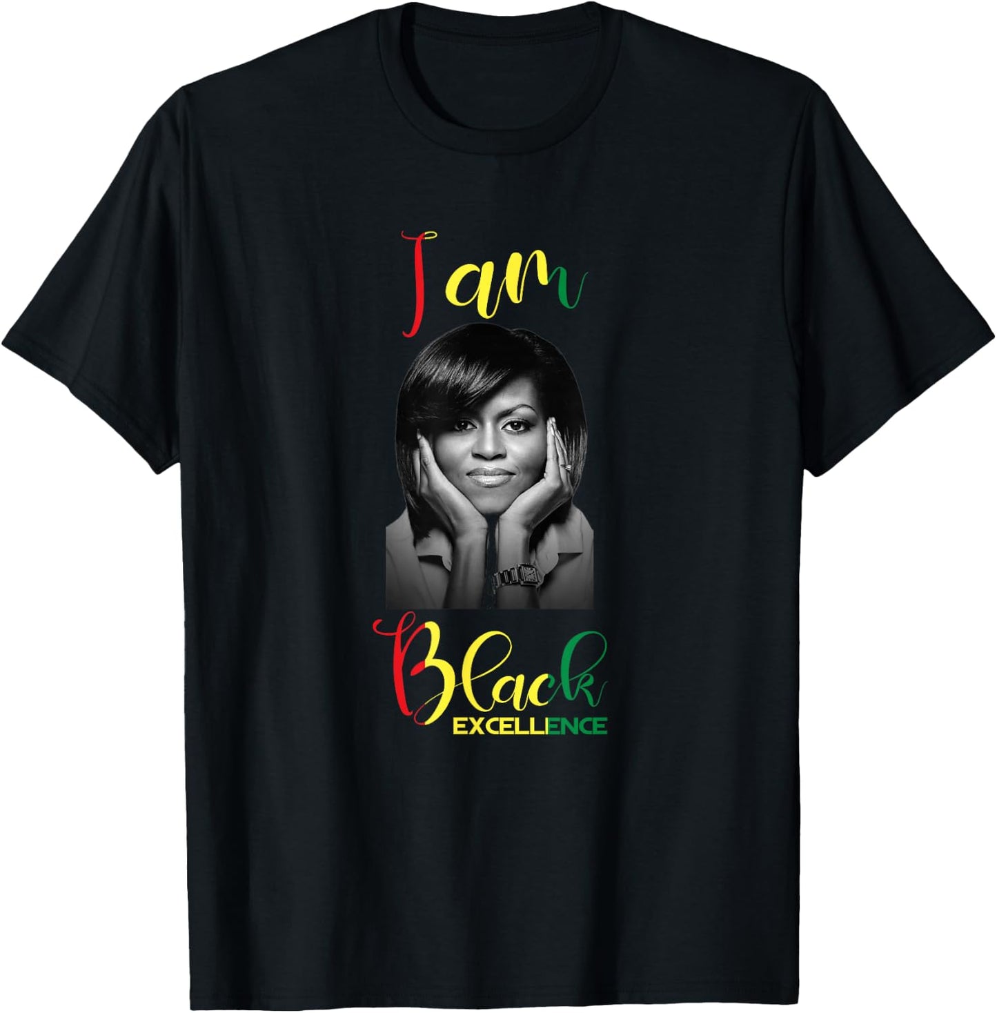Michelle Obama Black Excellence Black history Month Shirt T-Shirt - T-Shirt | Black