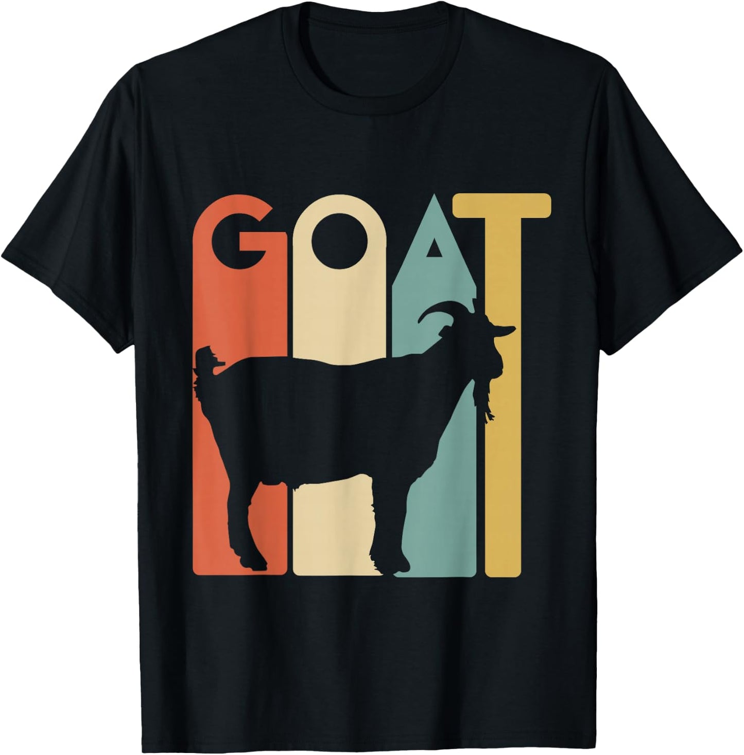 Retro vintage Goat - Animal Goats Lover Gifts T Shirt T-Shirt - T-Shirt | Black